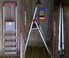 გერმანული ალუმინის კიბე გასაშლელი კიბე დასაკეცი step ladder лестница