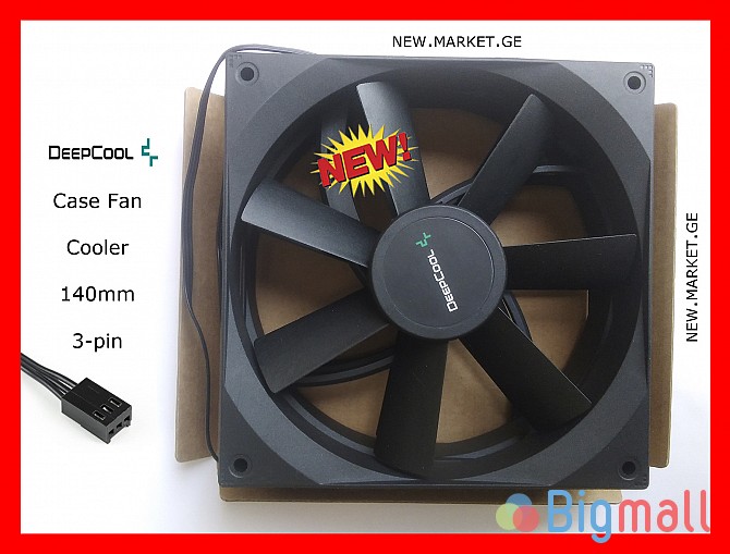 ქეისის ქულერი 140მმ DeepCool PC Case Fan 140mm case cooler 140мм кулер - სურათი 1