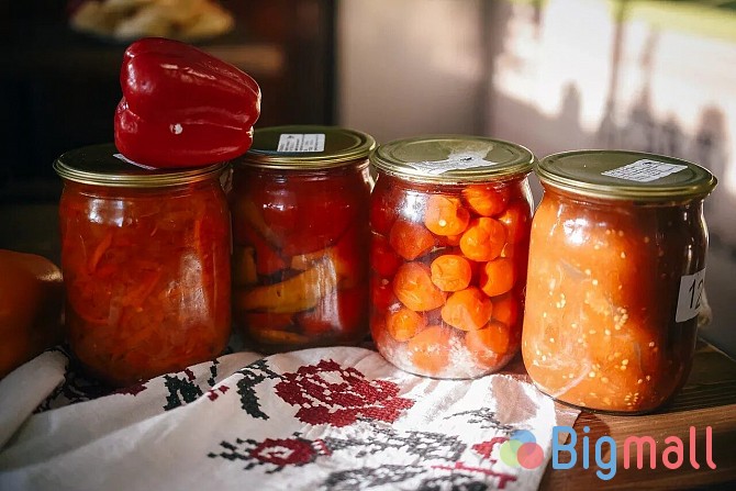 ქილა 0.5 ლ შუშის ქილები 500 მლ ბანკები банки 500 мл glass jar 500 ml - სურათი 1