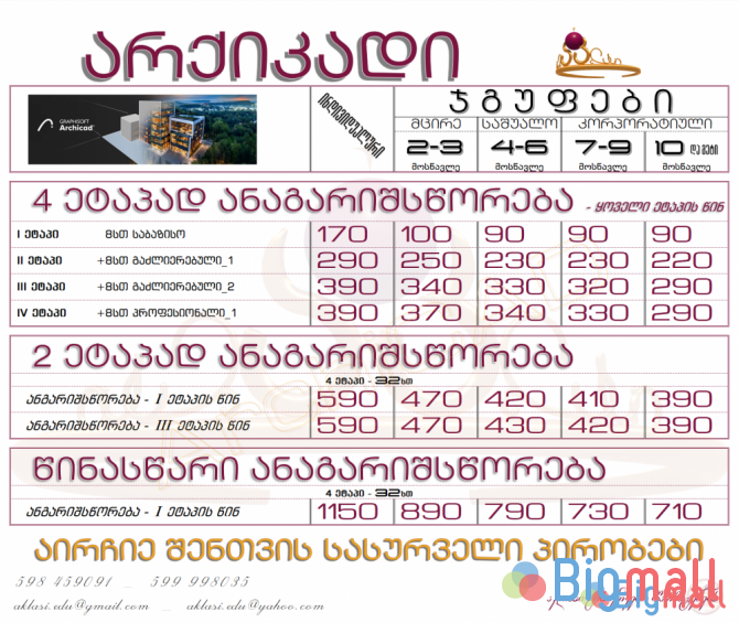 არქიკადი პროფესიონალთათვის - ArchiCAD for professionals - სურათი 1