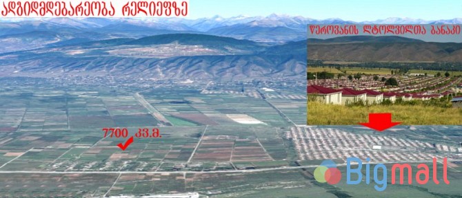 იყიდება მცხეთის რაიონში სოფელ წეროვანში 7700 კვ.მ. სასოფლო სამე - სურათი 1