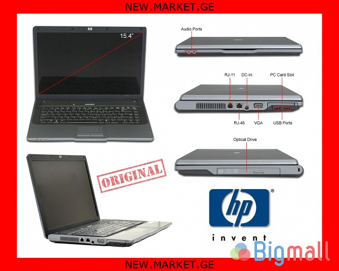 original HP ლეპტოპი ნოუთბუქი notebook laptop лэптоп ноутбук DVD CD RW - სურათი 1