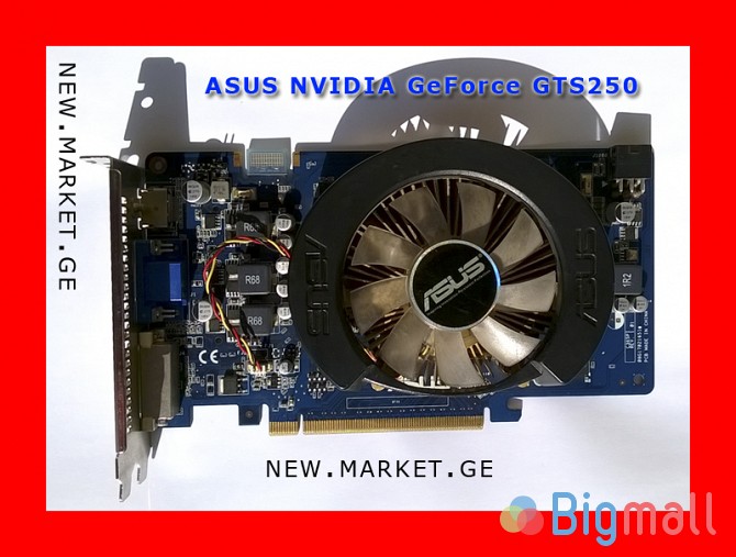ვიდეობარათი ASUS NVIDIA GeForce ENGTS250 GDDR3 video card видеокарта - სურათი 1