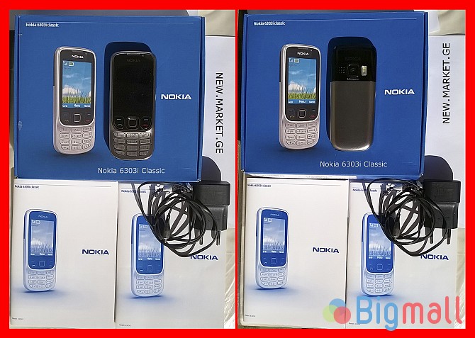 ღილაკიანი მობილური ტელეფონი Nokia 6303i Classic mobile phone мобильный - სურათი 1