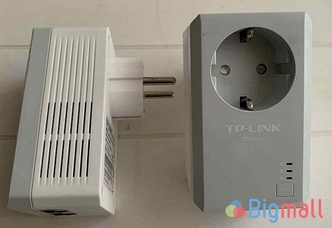 TP Link Powerline Ethernet Adapter - სურათი 1