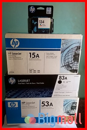 ახალი HP კარტრიჯი 15A C7115A 53A Q7553A 83A CF283A 134 C9363HE new - სურათი 1